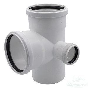 Крестовина двуплоскостная 110/110/50 правая ELITE МК для внутренней канализации. Код 28993 в Новосибирске