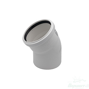 Отвод 110*30° ELITE МК для внутренней канализации. Код 27990 в Новосибирске