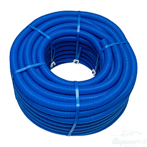 Гофра для труб 25 мм (синяя, 30/34 мм) бухта 50 м. Код 28207 в Новосибирске