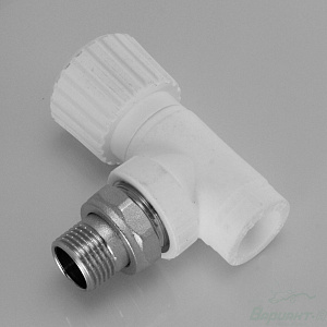 Фото товара «Вентиль для радиатора угловой (20-1/2") РосТурПласт. Код 13257», Трубы и фитинги РосТурПласт