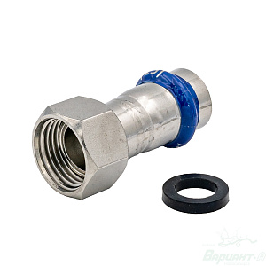 Муфта Varmega Inox Press с накидной гайкой (15-1/2"). Код 26267 в Новосибирске