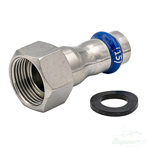 Муфта Varmega Inox Press с накидной гайкой (15-3/4"). Код 26268 в Новосибирске
