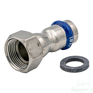 Муфта Varmega Inox Press с накидной гайкой (18-3/4") . Код 26270 в Новосибирске