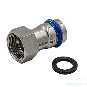 Муфта Varmega Inox Press с накидной гайкой (28-1"). Код 26273 в Новосибирске