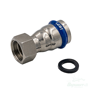 Муфта Varmega Inox Press с накидной гайкой (28-3/4"). Код 26274 в Новосибирске