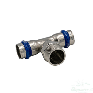 Тройник Varmega Inox Press н. р. (18-3/4"). Код 26323 в Новосибирске