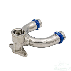 Угольник Varmega Inox Press проходной с креп. в. р. (15-1/2"). Код 26390 в Новосибирске