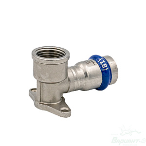 Угольник Varmega Inox Press с креплением в. р. (18-1/2"). Код 26392 в Новосибирске