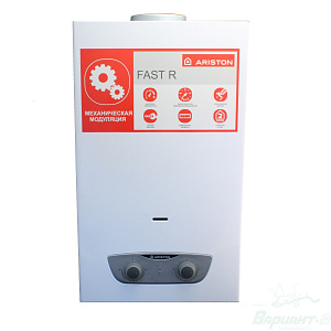Фото товара «Водонагреватель проточный газовый Ariston FAST R ONM 10 NG RU. Код 13001», Газовые