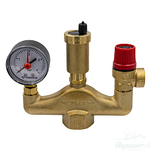 Группа безопасности Varmega 3 бар, 1" без теплоизоляции. Код 24160 в Новосибирске