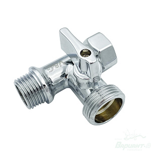 Фото товара «Кран шаровый проходной Valogin 1/2" в.р - 3/4" н.р - 1/2" н.р.. Код 21319», Краны шаровые и вентили