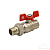 Фото №1. Кран шаровый Stout 1/2" н.р.-в.р. с накидной гайкой (EPDM). Код 26155