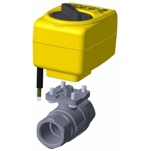 Фото товара «Кран шаровый с электроприводом Neptun Profi 12В 1/2". Код 26826», Краны шаровые и вентили