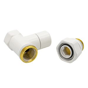 Фото товара «Запорный радиаторный клапан Varmega, 1/2", прямой, белый VMDV04-110404. Код 26675», Терморегулирующие вентили