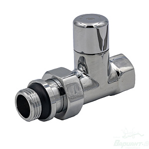 Фото товара «Вентиль регулирующий Varmega 1/2" верхний прямой хромированный. Код 28006», Терморегулирующие вентили
