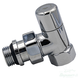 Фото товара «Вентиль регулирующий Varmega 1/2" верхний угловой хромированный. Код 28007», Терморегулирующие вентили